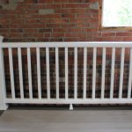 Trex Railing Transcend Crown Top Rail in White with Square Composite White Balusters