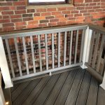 Trex Railing White Post Sleeve, Composite Square Gravel Path Balusters, Gravel Path 1×6 Rail Top