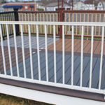 Trex Railing Signature Aluminum Rail in White with Aluminum Square Balusters in White