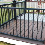 Trex Railing Signature Aluminum Rail in Black with Aluminum Square Balusters in Black