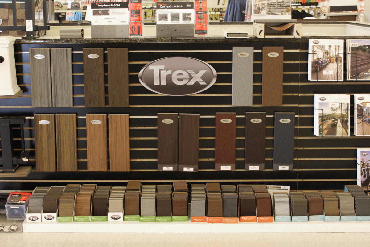 Trex Decking Display Colors and samples