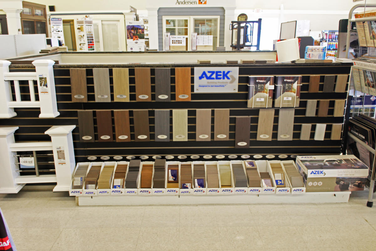 Azek Decking Display Colors and samples