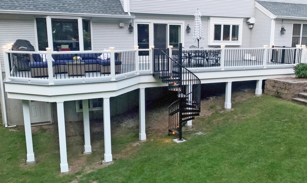 Maple Leaf Carpentry builds a new deck in Somers, CT