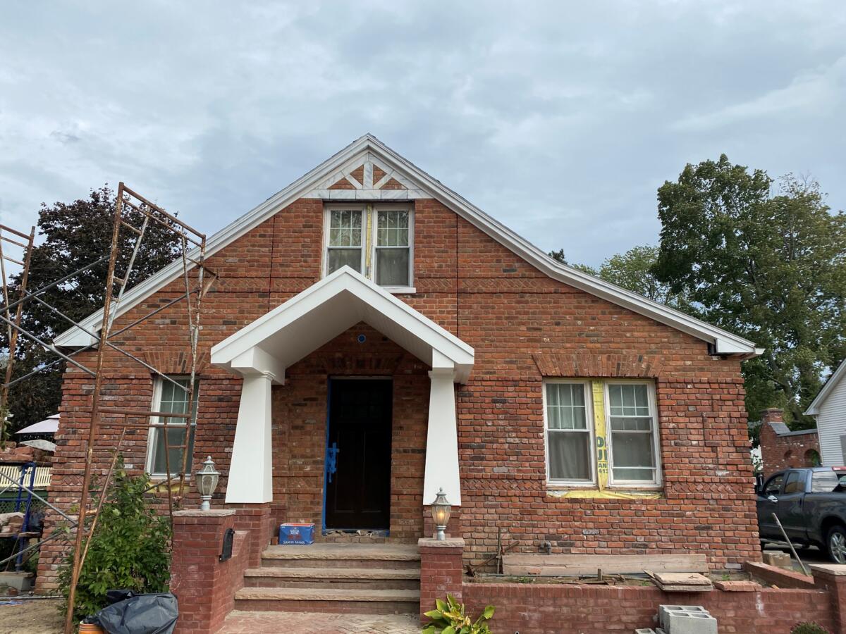 Corri Builders, LLC builds a custom portico in East Longmeadow, MA