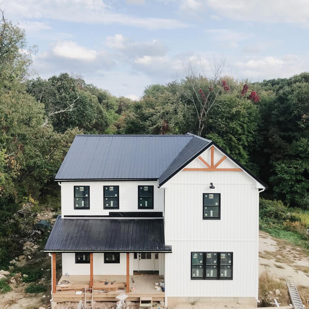 Homeowner in Westfield, MA builds a new Modern Farmhouse