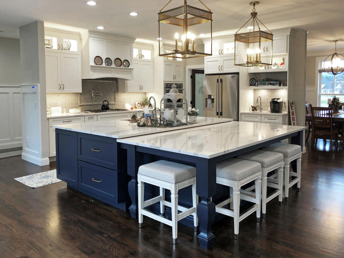 A Spacious New Kitchen by Francis Wheeler Construction for the Buell Family in Westfield, MA