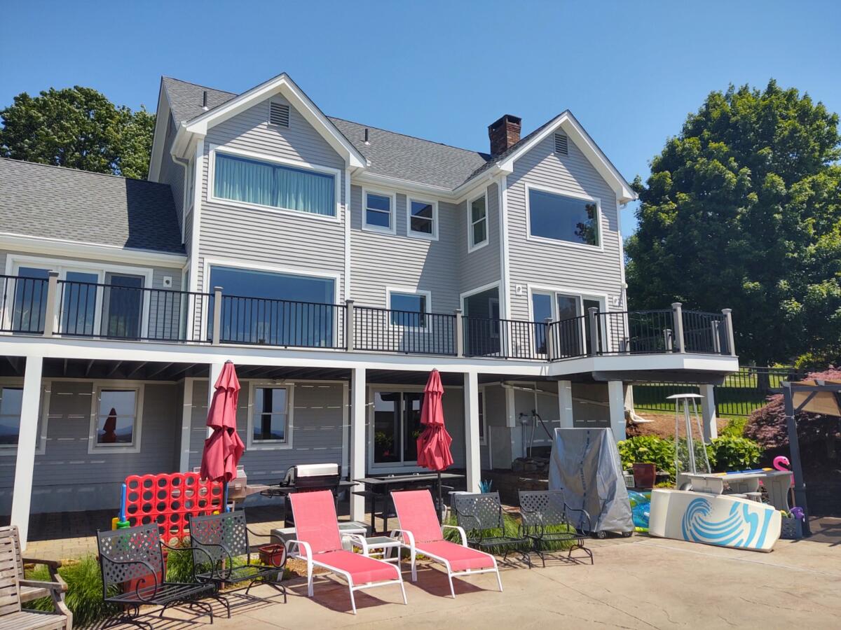 A spacious new Trex Deck with amazing views in Somers, CT