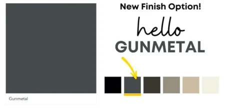 6 Marvin finish options, including new gunmetal grey