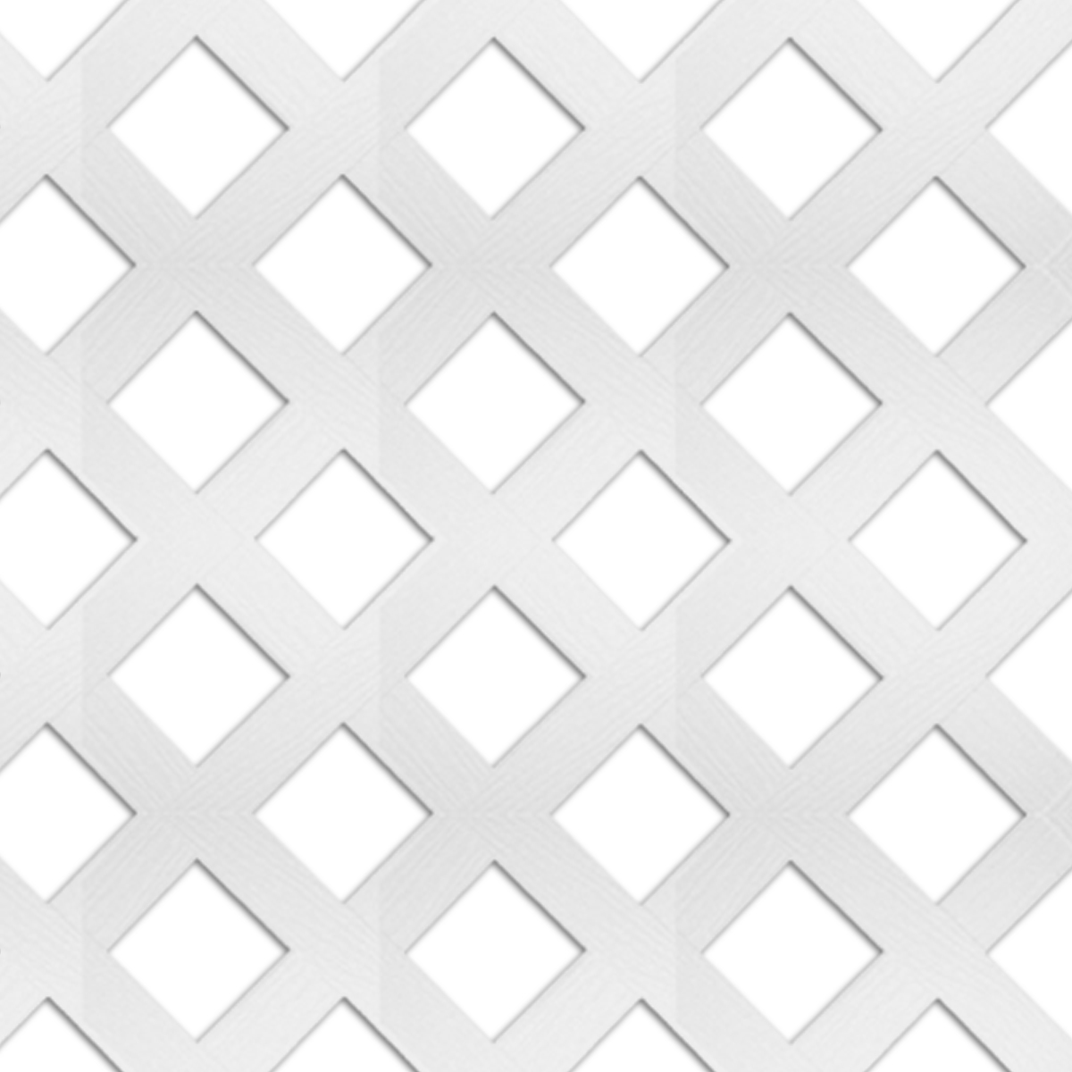 White Vinyl Lattice 2-3/4″ Spacing