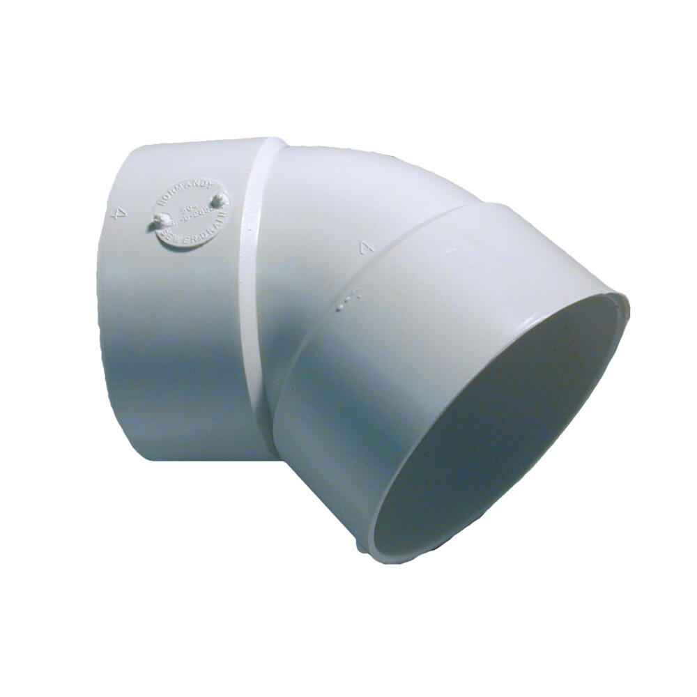 4″ Styrene 45 Elbow White