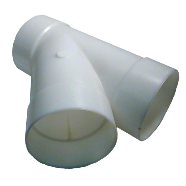 4″ Styrene “Y” Connector Wh
