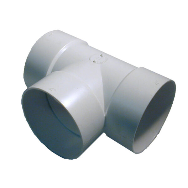 4″ Styrene “T” Connector Wh