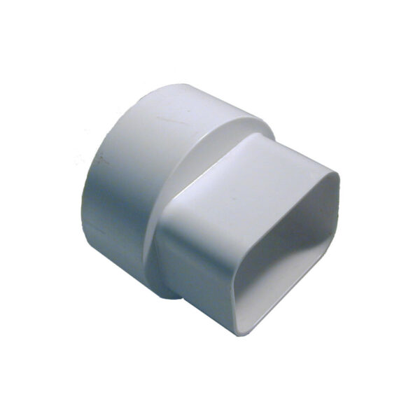 4″ to 2″x3″ Downspout Adapter Pvc-Center