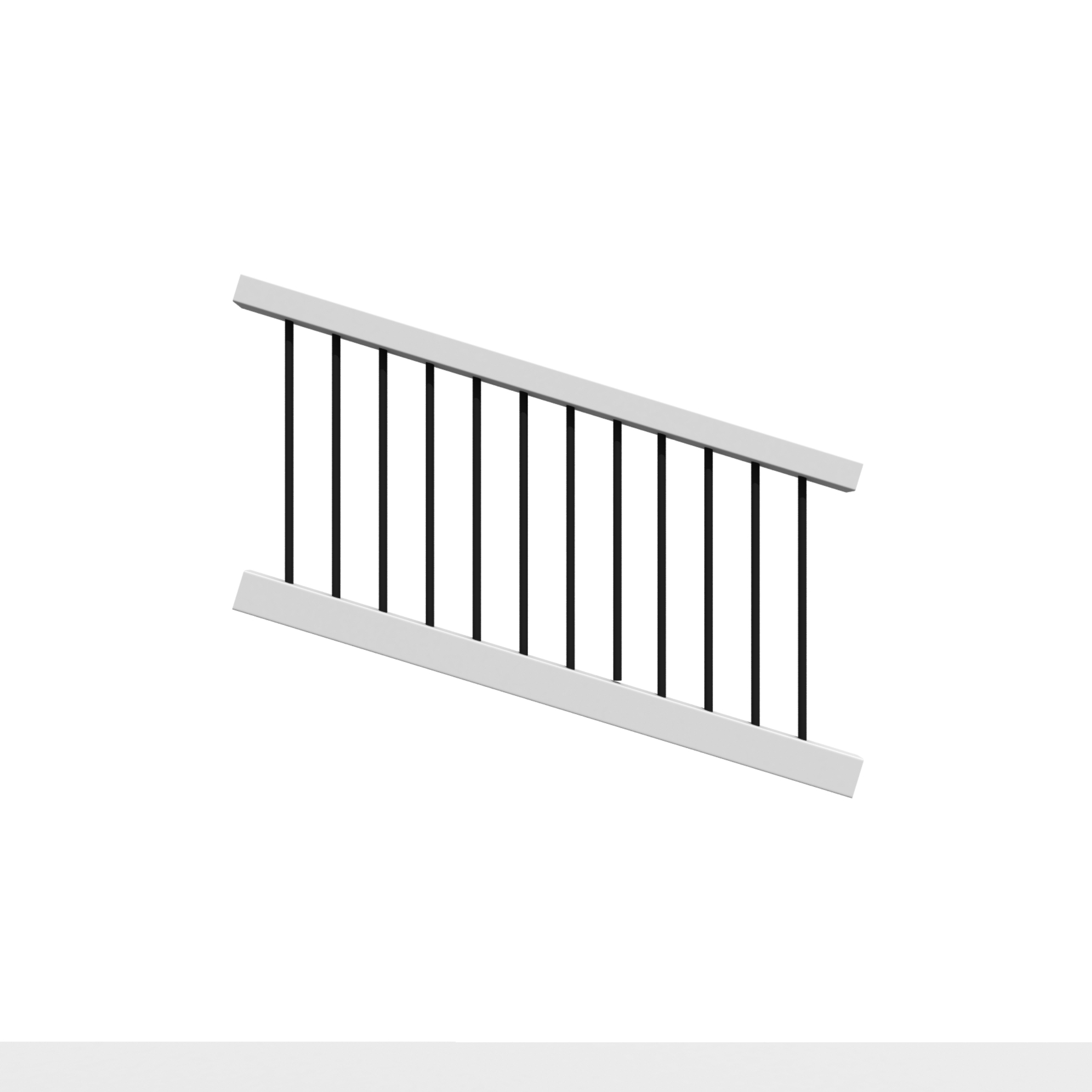 Trex Select Stair Rail Rnd Blk Bal White