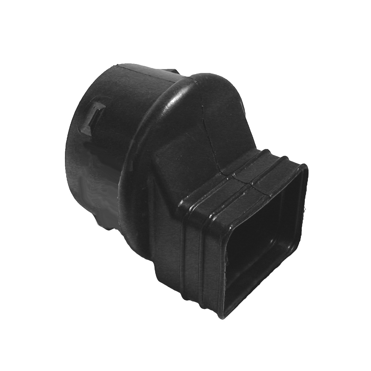 4″ Ads Downspout Adapter Black