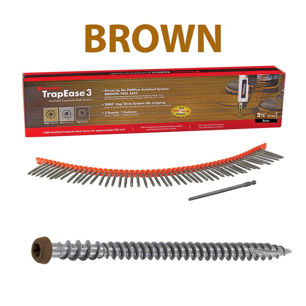 Autofeed Trapease 3 Screws – Brown