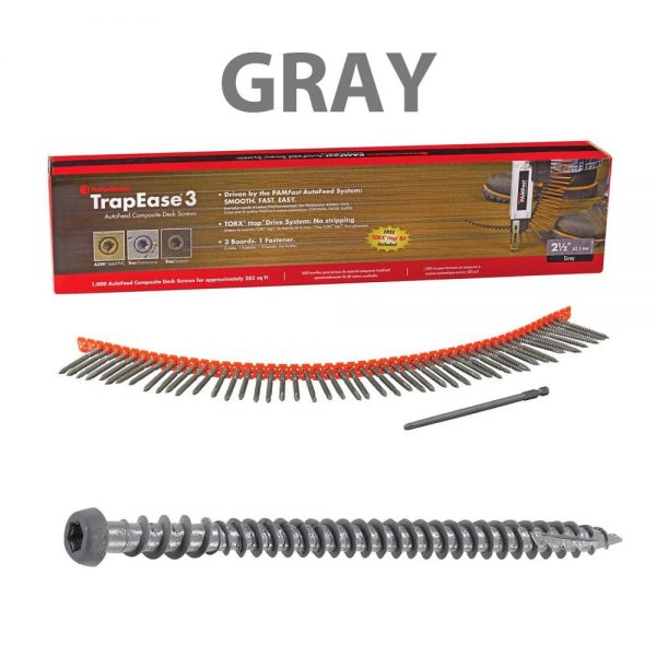 Autofeed Trapease 3 Screws – Gray