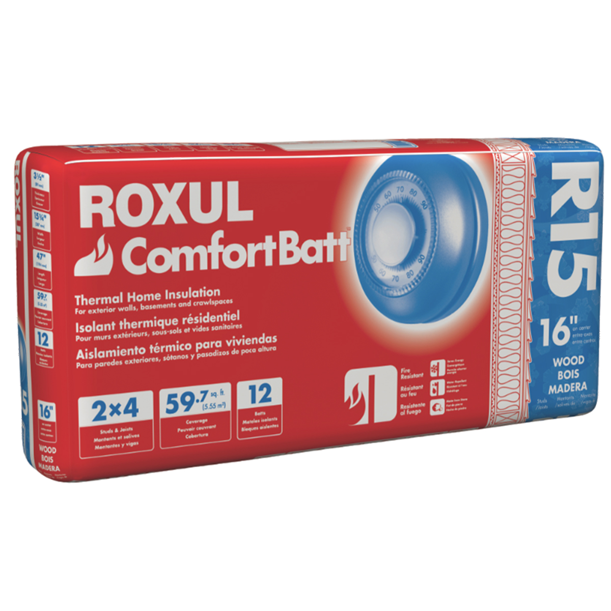 Roxul R15 Unfaced Insulation Blue