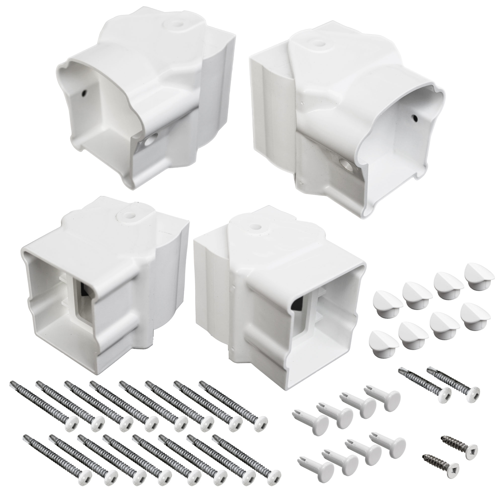 Premier Angle Rail Brackets White (4PC)