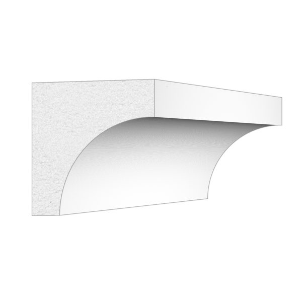 White Pvc Scotia Cove Moulding