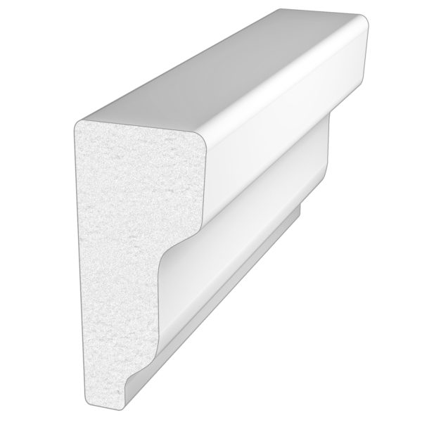 White Pvc Shingle Band Moulding