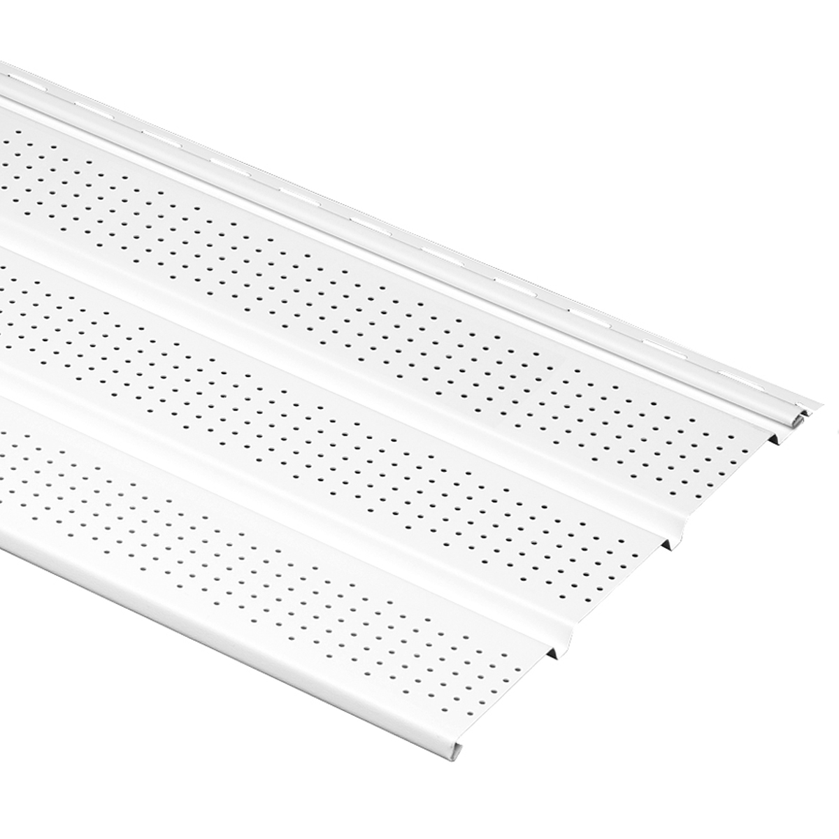 T4 Premium Vinyl Soffit Perforated White