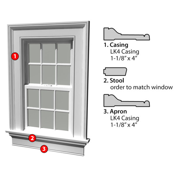 Msg Assembled Window Casing 3SSA LK4