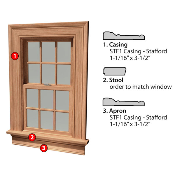 Msg Assembled Window Casing 3SSA STF1