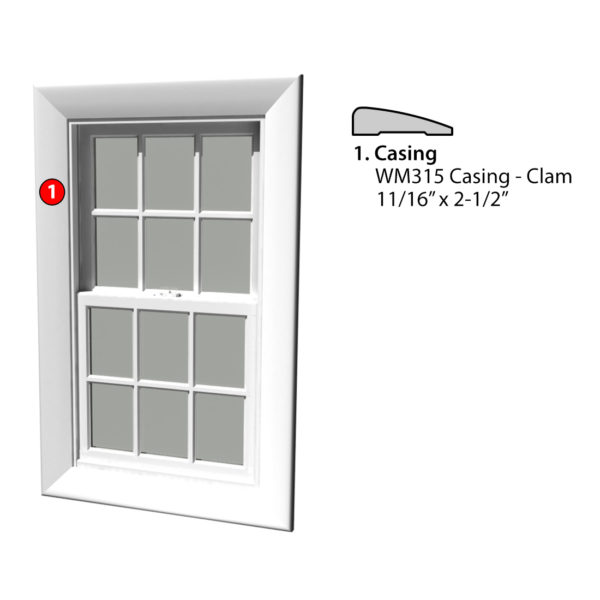 Msg Assembled Window Casing 4S WM315